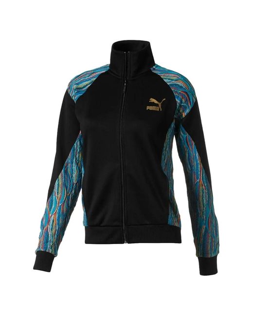 PUMA Black Long-Sleeve Zip-Up Sweatshirt