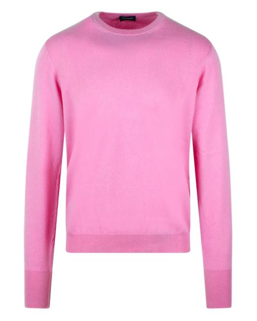 Drumohr Pink Cashmere Sweater for men
