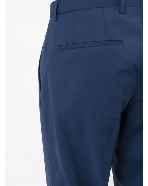 HUGO Blue Straight-Leg Tailored Trousers for men