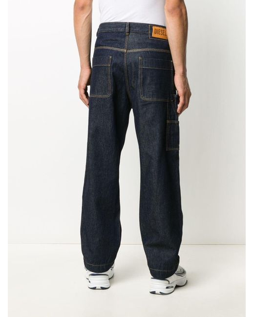 DIESEL D-franky Loose-fit Jeans in Blue for Men | Lyst