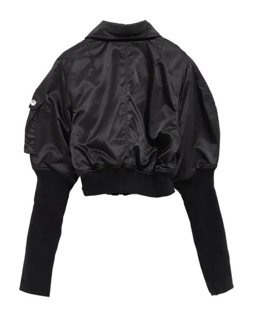 VAQUERA Black Satin Bomber Jacket