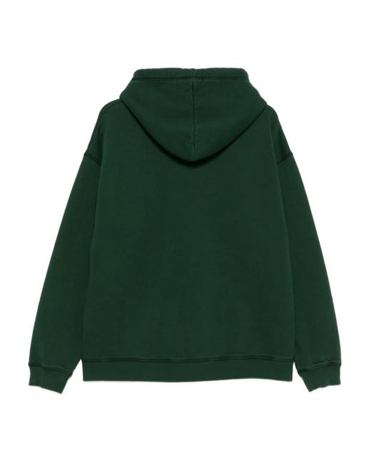 DSquared² Green Graphic-Print Cotton Hoodie for men