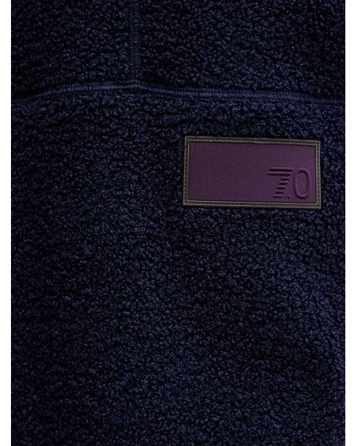EA7 Blue Striped Hoodie for men