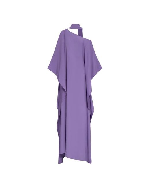 Taller Marmo Purple Barths One-Shoulder Maxi Dress