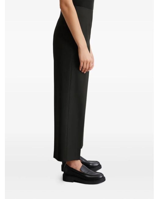 Marc O' Polo Black Pressed-Creased Trousers