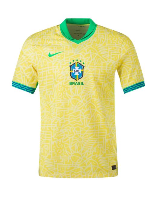 Nike Yellow Brazil 22/23 Home "Dynamic/ Spark/Paramount/Paramount" Soccer Jersey for men