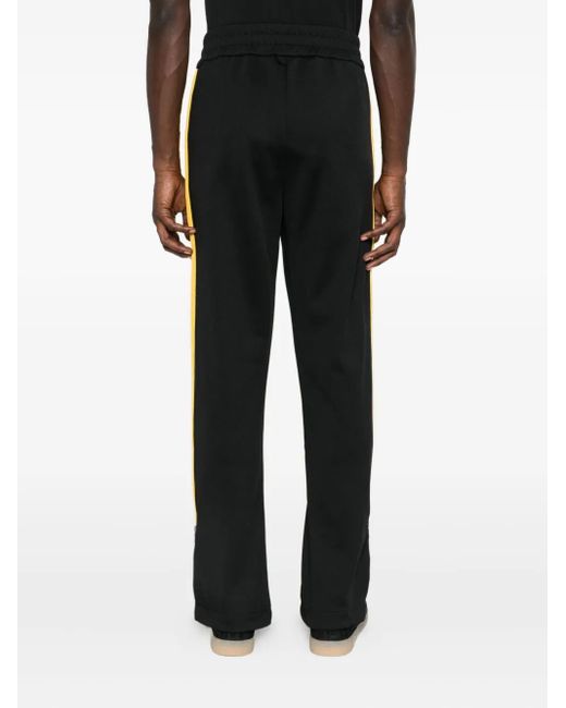 Palm Angels Broek Met Geborduurd Logo in het Black voor heren