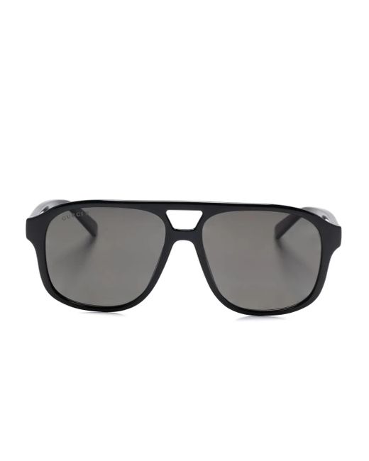 メンズ Gucci パイロット サングラス Gray