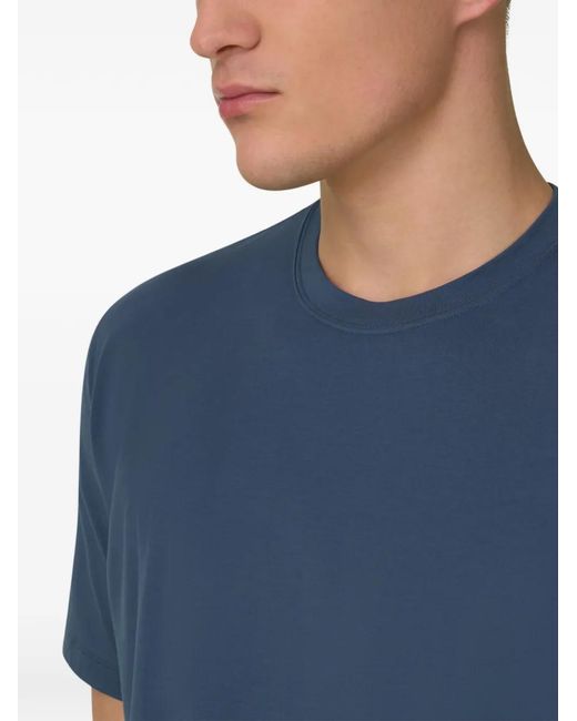 Boggi Blue Crew-Neck T-Shirt for men