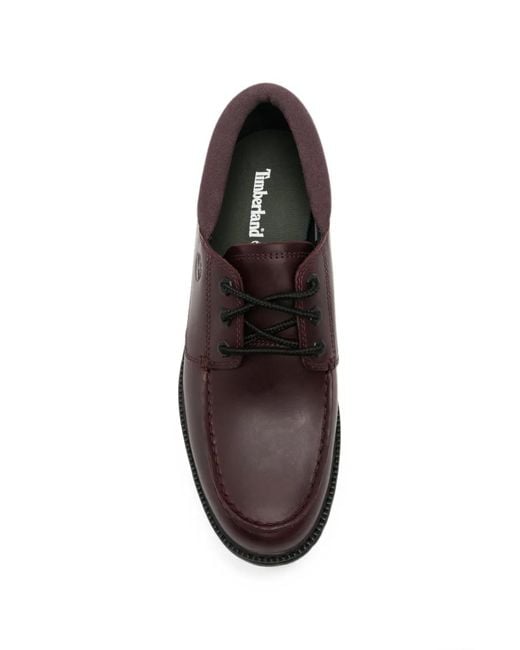 Timberland Brown Logo-Embossed Lug-Sole Loafers for men
