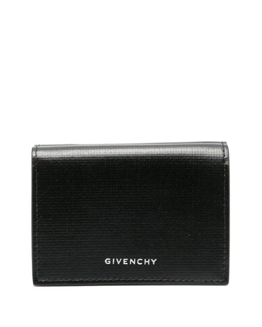 Portafoglio tri-fold in pelle di Givenchy in Black da Uomo