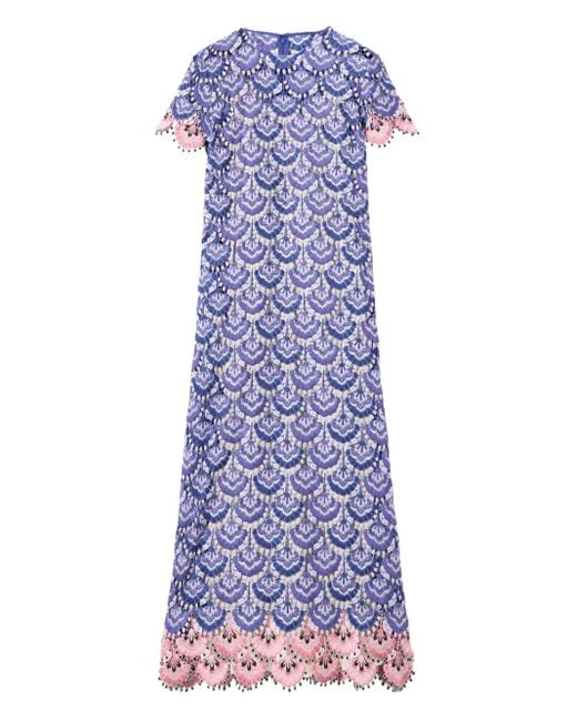 LaDoubleJ Purple Swing Midi Dress