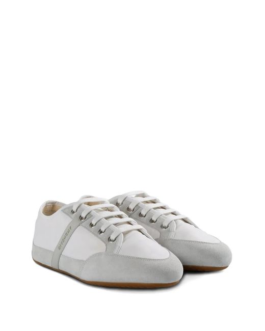 Givenchy White Slim Lace-Up Sneakers for men