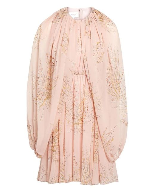 Giambattista Valli フローラル ミニドレス Pink