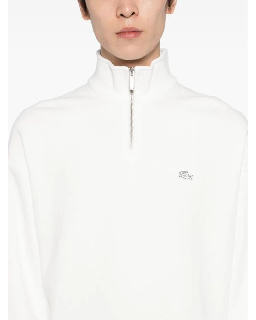 メンズ Lacoste ロゴ スウェットシャツ White