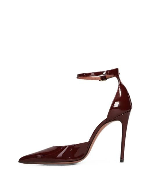Castagna Brown Caryn Pointed-Toe Ankle-Strap Pumps