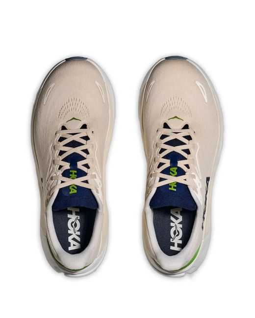 Hoka One One White Arahi Birch Alabaster Sneakers for men