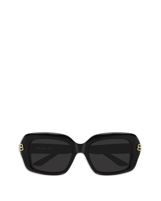 Balenciaga Black Lunettes De Soleil À Détail Logo