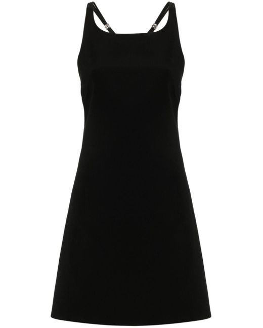 Maje Black Bead-detail Mini Dress