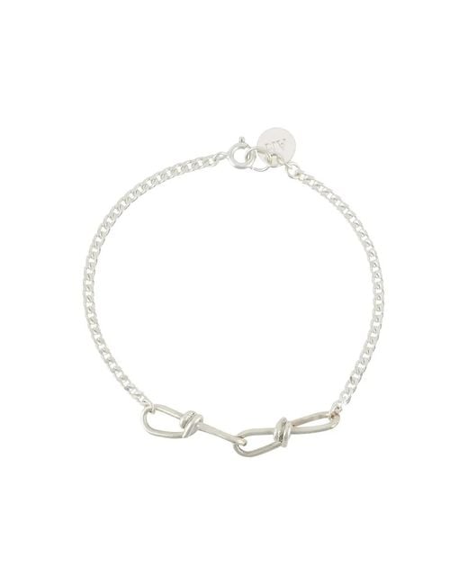 Annelise Michelson White Gourmette Double Wire Bracelet
