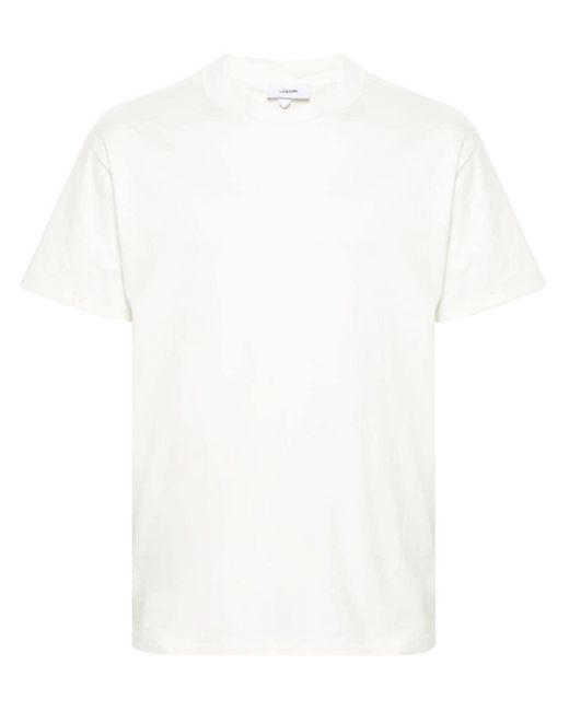 Lardini White Crew-neck Cotton T-shirt for men