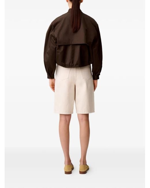 Claudie Pierlot Brown Button Front Cotton Jacket