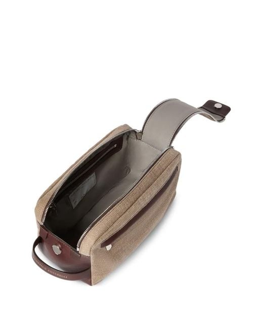 Trousse Make Up di Brunello Cucinelli in Brown da Uomo