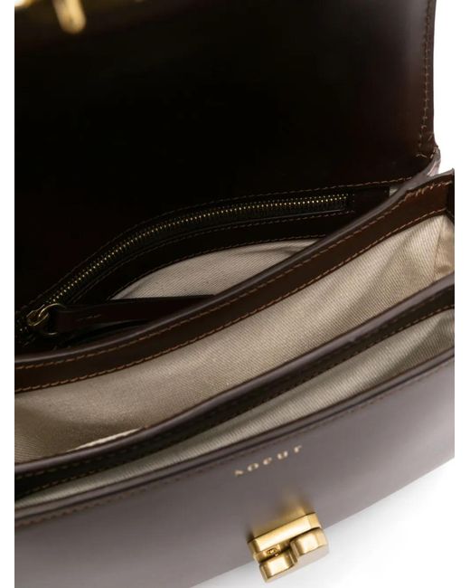 Soeur Brown Mini Bellissima Leather Cross Body Bag
