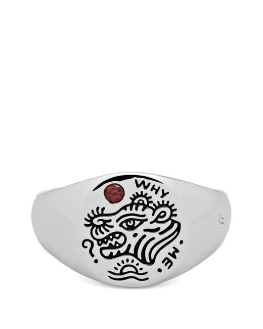 Tom Wood White Why Me Ring