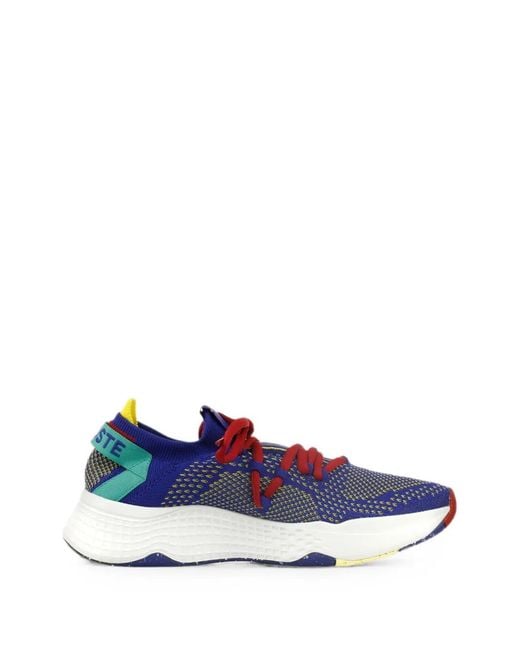 Lacoste Blue Court-Drive Knit Lace-Up Sneakers for men