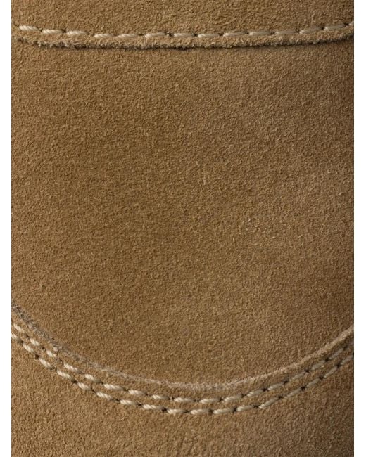 Prada Brown Shearling Triangle-Logo High-Top Sneakers for men