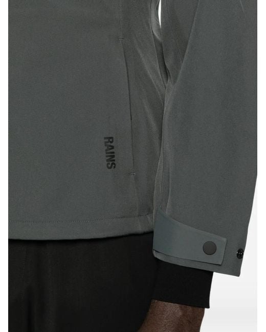 Rains Gray Suva Softshell Hooded Jacket