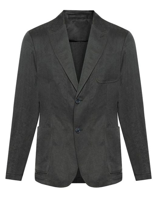 Blazer con botones Giorgio Armani de hombre de color Black