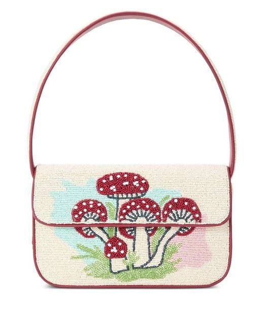 Borsa A Spalla Tommy Con Perline di Staud in Pink