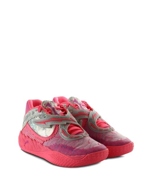 PUMA Pink Wing-Embellished Sneakers
