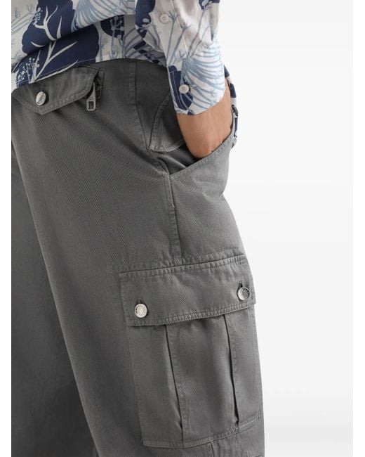 Dolce & Gabbana Gray Cotton Cargo Pants for men