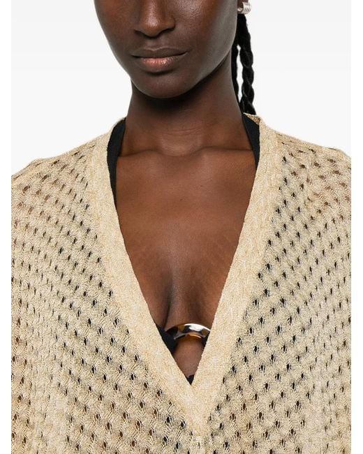 Caftán Con Cuello En V Missoni de color Natural