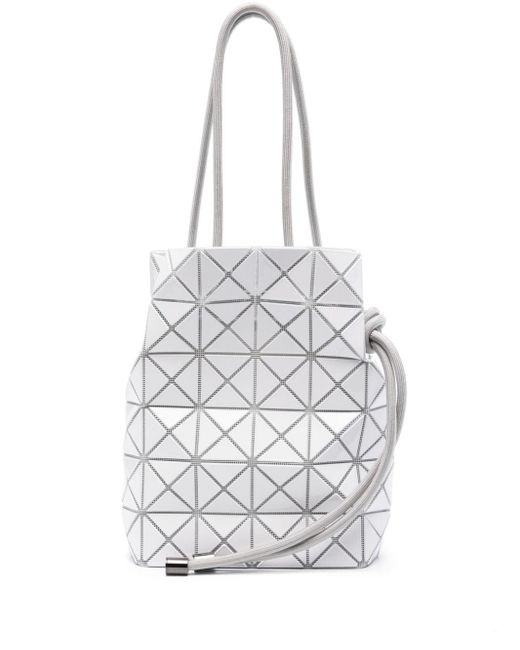 Bolso de hombro con paneles geométricos Bao Bao Issey Miyake de color White
