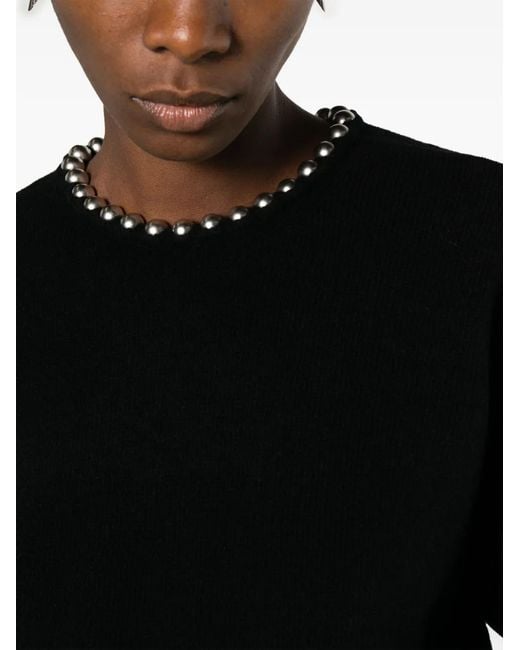 Alexander Wang Black Ball Chain Embellished Jumper