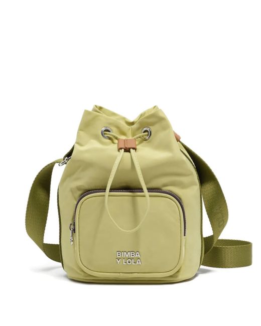 Bimba Y Lola Green Drawstring Mini Bag