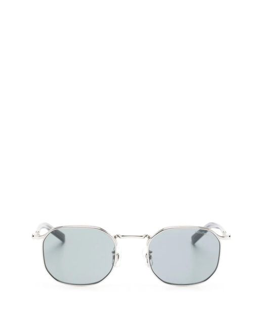 Montblanc White Logo-Detail Sunglasses