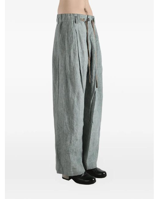 Ziggy Chen Blue Drawstring Trousers for men