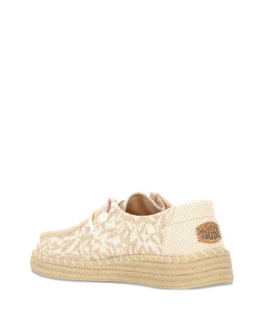 HeyDude Natural Wendy Flat Espadrilles