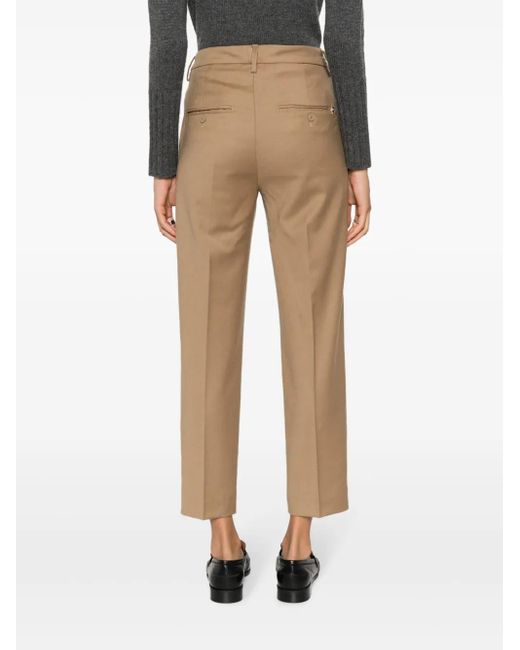 Dondup Natural Nima Cropped Flannel Trousers