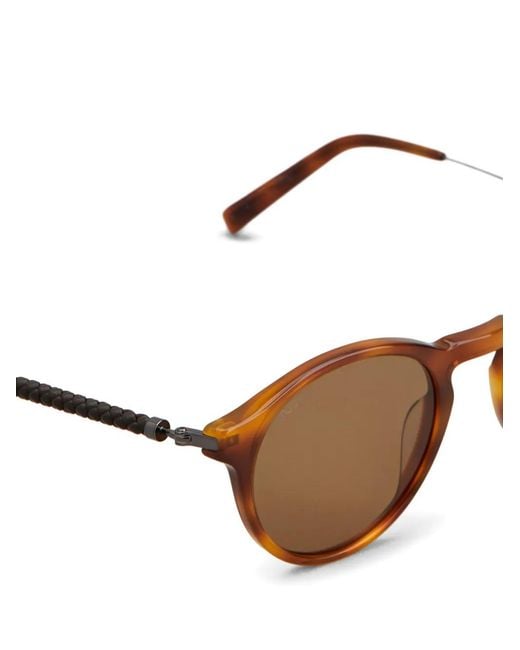 Tod's Brown Round-Frame Sunglasses for men
