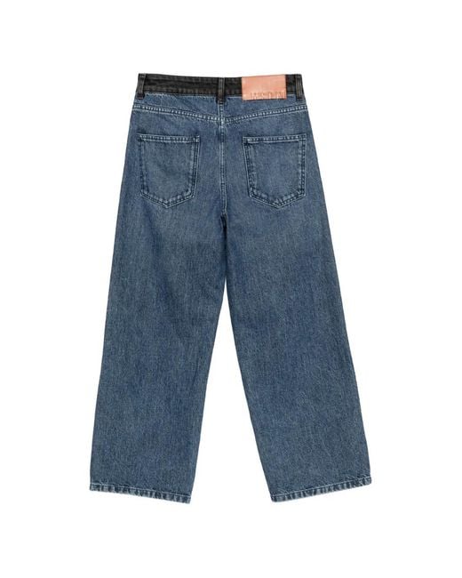 MSGM Blue Belt-Loop Pocket Jeans