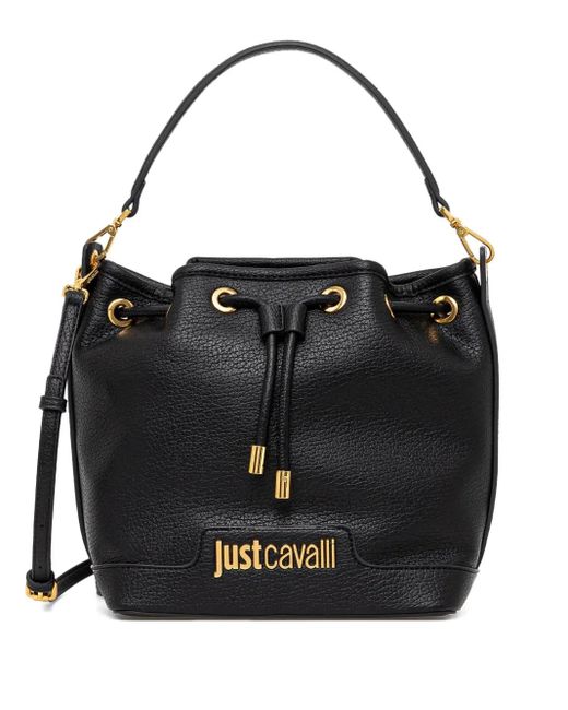 Just Cavalli Bucket-Tas Met Logo in het Black