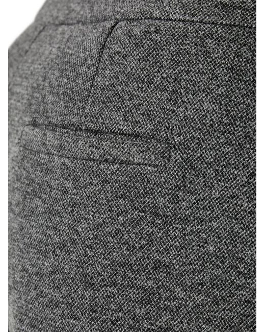 Marc O' Polo Black Pressed-Crease Straight-Leg Trousers