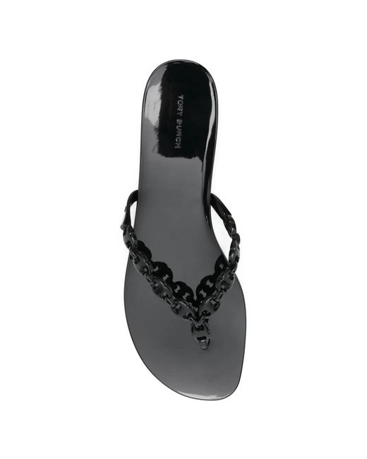 Tory Burch White Gemini Link Sandals