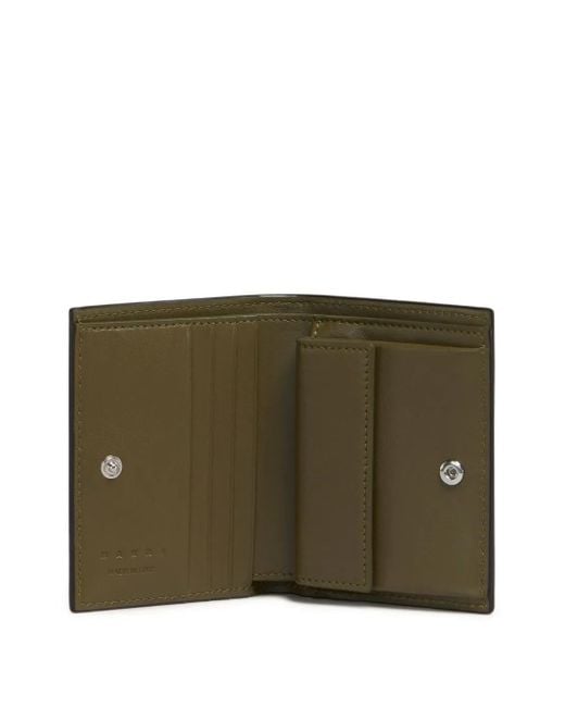 Marni Green Portefeuille Pliant À Broderies Mending for men